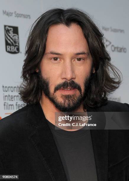 Actor Keanu Reeves arrives at the "The Private Lives of Pippa Lee" screening during the 2009 Toronto International Film Festival held at Roy Thomson...