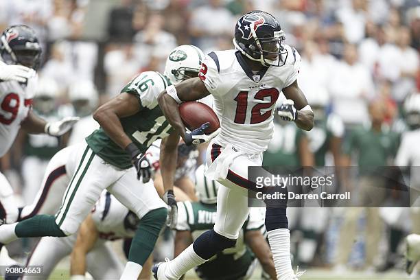 Houston Texans Jacoby Jones in action vs New York Jets. Houston, TX 9/13/2009 CREDIT: Darren Carroll