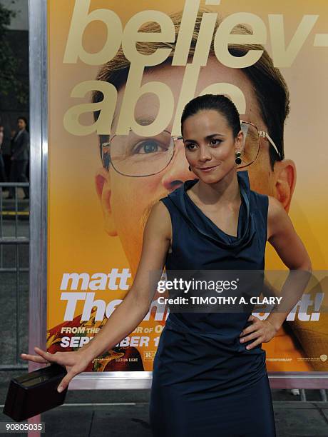 Actress Alicia Braga arrives at the Ziegfeld Theatre for the New York Premier of " The Informant" on September 15, 2009. AFP PHOTO / TIMOTHY A. CLARY