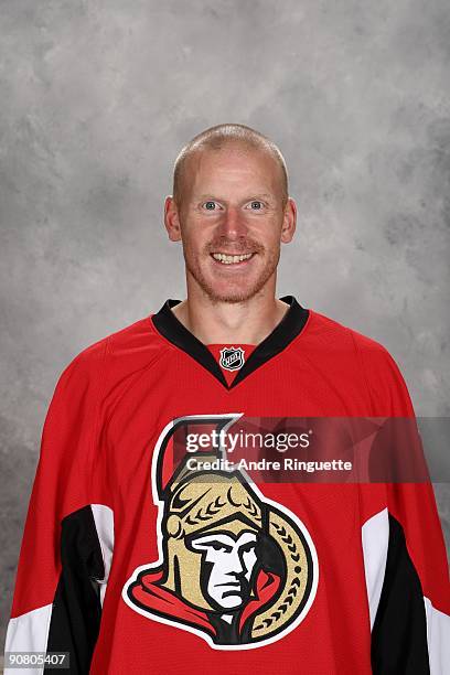 Daniel Alfredsson of the Ottawa Senators poses for his official headshot for the 2009-2010 NHL season.