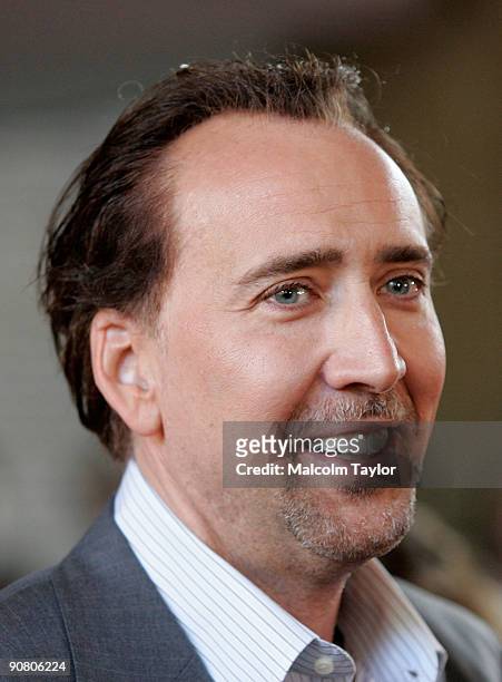 Actor Nicolas Cage arrives at the "Bad Lieutenant: Port Of Call New Orleans" screening held at the Ryerson Theatre on September 15, 2009 in Toronto,...