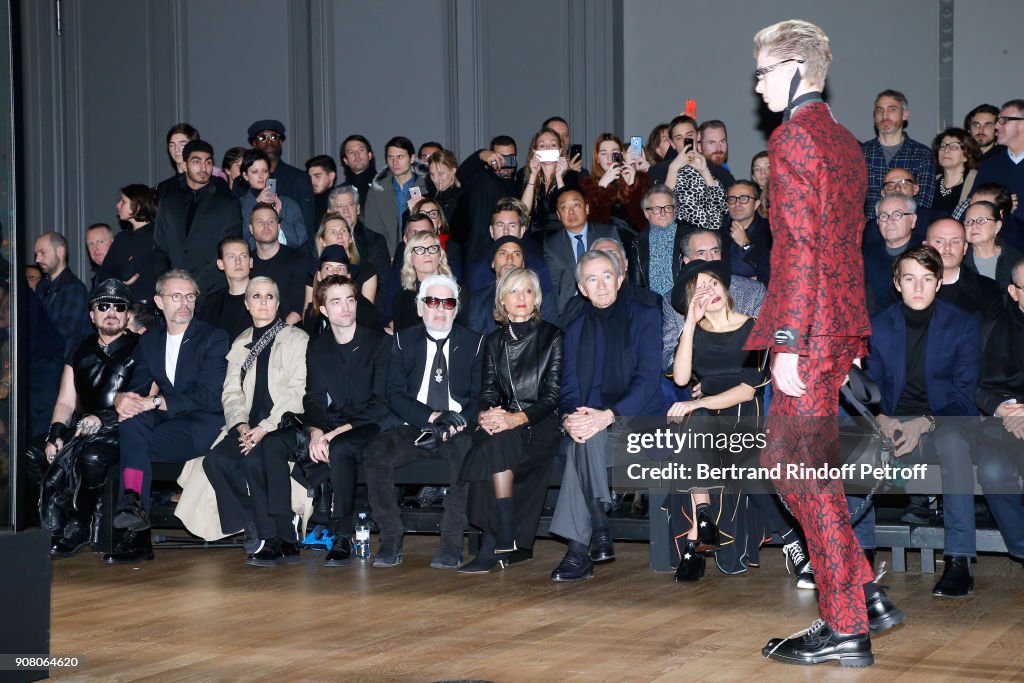 Dior Homme : Front Row - Paris Fashion Week - Menswear F/W 2018-2019