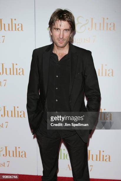 Actor Sharlto Copley attends the "Julie & Julia" premiere at the Ziegfeld Theatre on July 30, 2009 in New York City.