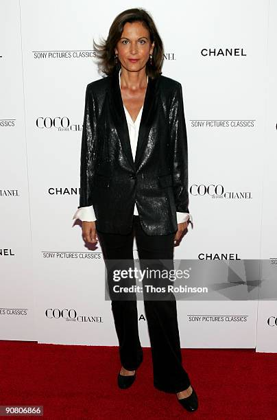 Director Anne Fontaine attends the New York Premiere of "Coco Before Chanel" presented by Chanel at the Paris Theatre on September 15, 2009 in New...