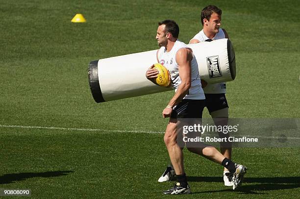 Anthony Rocca of the Magpies in action during a Collingwood Magpies training session held at the MCG on September 16, 2009 in Melbourne, Australia.