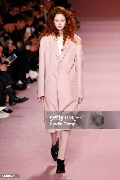 Natalie Westling during the Berluti Menswear Fall/Winter 2018-2019 show as part of Paris Fashion Week on January 19, 2018 in Paris, France.