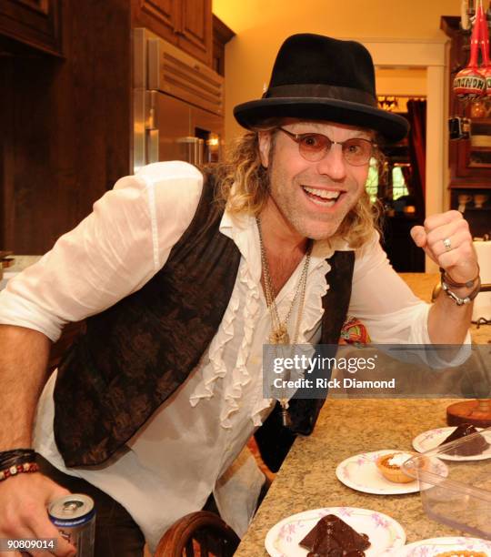 Singer/Songwriter Big Kenny poses before listening to his new album with friends "The Quiet Times of a Rock & Roll Farm Boy" during his album release...