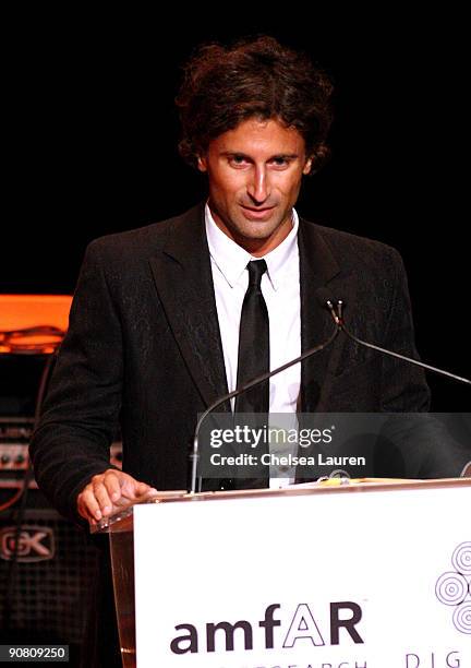 Artist Todd Diciurcio on stage during Cinema Against AIDS Toronto, to benefit amfAR and Dignitas event held at The Carlu on September 15, 2009 in...