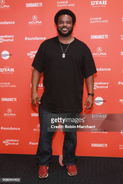 Actor Craig Robinson attends the "An Evening With Beverly Luff Linn" premiere during the 2018 Sundance Film Festival at The Ray on January 20, 2018...