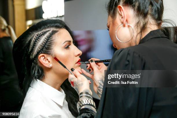 Minu Barati during the Burda Style Lounge on the occasion of the German Film Ball on January 20, 2018 in Munich, Germany.