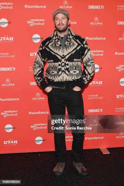 Actor Armie Hammer attends the "Sorry To Bother You" Premiere during 2018 Sundance Film Festival at Park City Library on January 20, 2018 in Park...