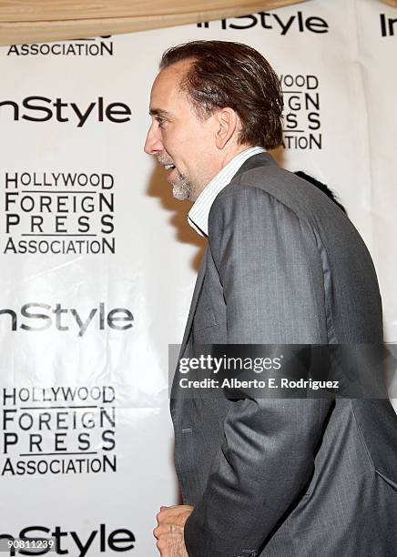 Actor Nicolas Cage arrives at the InStyle and HFPA Toronto Film Festival Party held at the Courtyard Cafe on September 15, 2009 in Toronto, Canada.