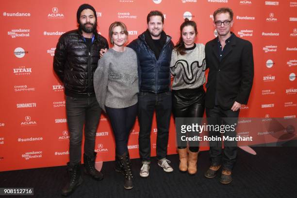 Producers Lucan Toh, Theodora Dunlap, Oliver Roskill, Emily Leo and Sam Bisbee attend the "An Evening With Beverly Luff Linn" premiere during the...