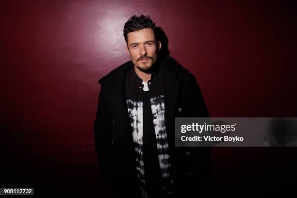 Orlando Bloom attends the Balmain Homme Menswear Fall/Winter 2018-2019 aftershow as part of Paris Fashion Week on January 20, 2018 in Paris, France.