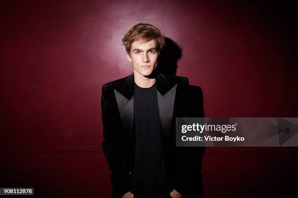 Presley Gerber attends the Balmain Homme Menswear Fall/Winter 2018-2019 aftershow as part of Paris Fashion Week on January 20, 2018 in Paris, France.