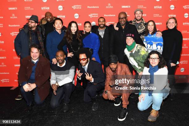 The Cast and Crew attends the "Sorry To Bother You" Premiere during 2018 Sundance Film Festival at Park City Library on January 20, 2018 in Park...