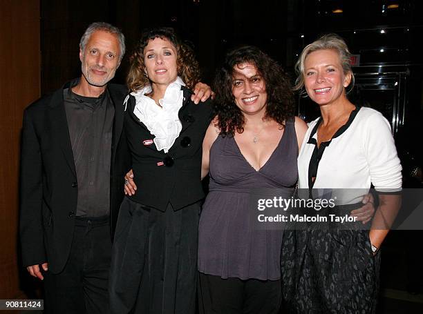 President of Screen Media Robert Baruc, writer/director Rebecca Miller, producer Lemore Syvan and vice president of Screen Media Suzanne Blech arrive...