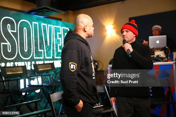 Director Anthony Hemingway speaks onstage during the '20 Years. Still Unsolved,' Panel presented by USA Network UNSOLVED: THE MURDERS OF TUPAC AND...