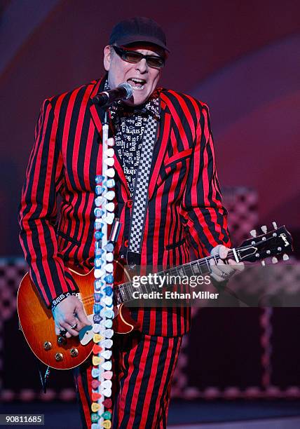 Cheap Trick guitarist Rick Nielsen performs "Sgt. Pepper Live," an exclusive engagement at the Las Vegas Hilton September 15, 2009 in Las Vegas,...