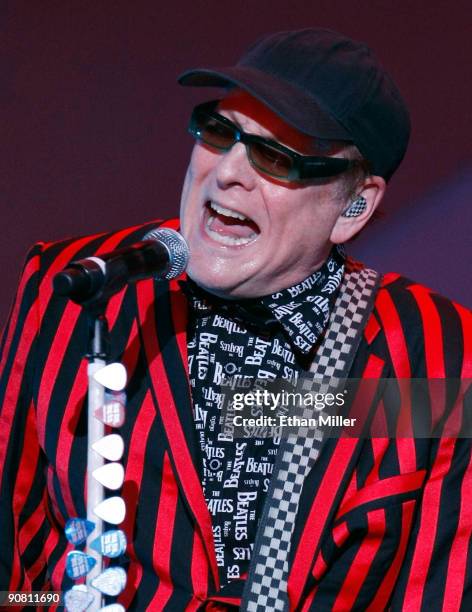 Cheap Trick guitarist Rick Nielsen performs "Sgt. Pepper Live," an exclusive engagement at the Las Vegas Hilton September 15, 2009 in Las Vegas,...