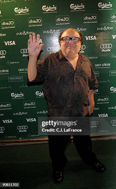 Actor Danny DeVito arrives at the "Leaves of Grass" screening after party during the 2009 Toronto International Film Festival held at Cheval on...