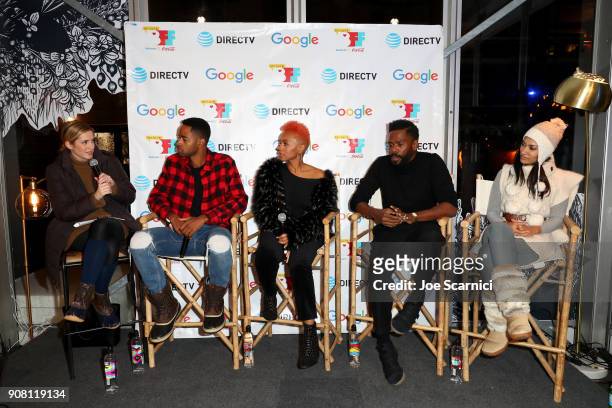 Variety/Page Six TV/ moderator, Elizabeth Wagmeister, Jay Ellis of "A Boy. A Girl. A Dream", Anika Noni Rose of "Assassination Nation", Colman...