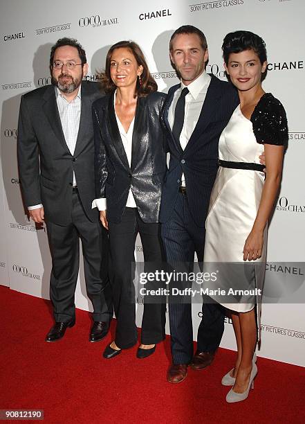 Co-president and co-founder of Sony Pictures Classics Michael Barker, Director Anne Fontaine, Actor Alessandro Nivola and Actor Audrey Tautou attend...