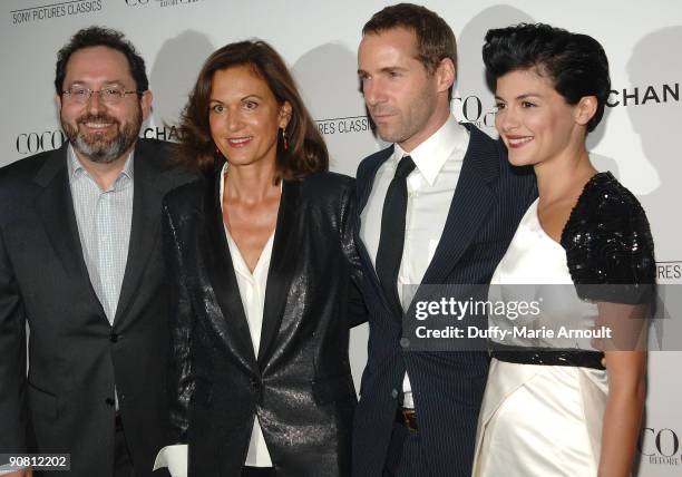 Co-president and co-founder of Sony Pictures Classics Michael Barker, Director Anne Fontaine, Actor Alessandro Nivola and Actor Audrey Tautou attend...