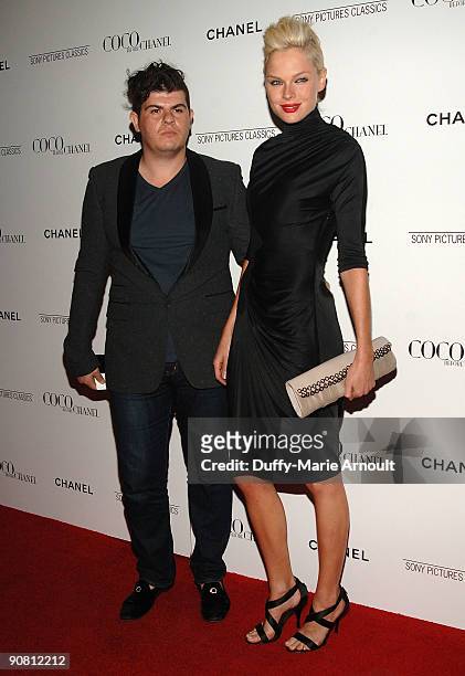 Eli Mizrahi and Kate Nauta attend the "Coco Before Chanel" New York Premiere at the Paris Theatre on September 15, 2009 in New York City.