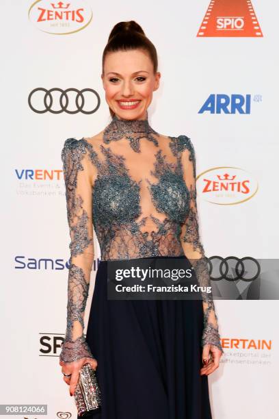 Julia Hartmann attends the German Film Ball 2018 at Hotel Bayerischer Hof on January 20, 2018 in Munich, Germany.