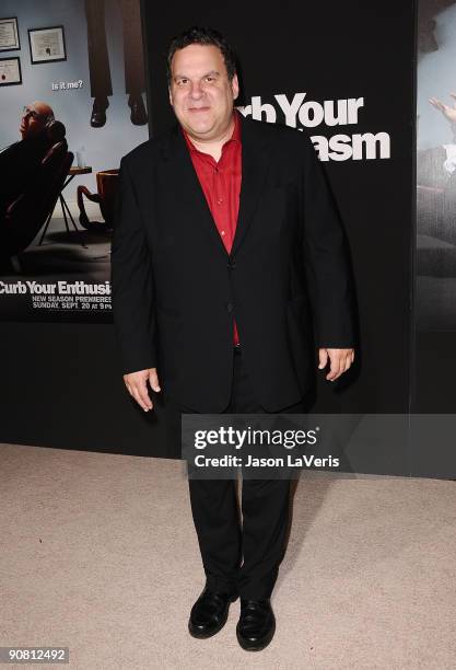 Actor Jeff Garlin attends the 7th season premiere of HBO's "Curb Your Enthusiasm" at Paramount Theater on the Paramount Studios lot on September 15,...