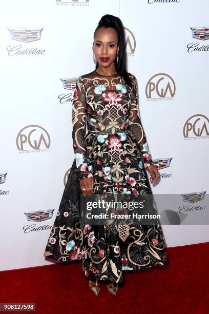 Kerry Washington attends the 29th Annual Producers Guild Awards at The Beverly Hilton Hotel on January 20, 2018 in Beverly Hills, California.