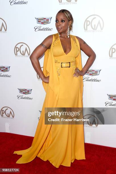 Mary J. Blige attends the 29th Annual Producers Guild Awards at The Beverly Hilton Hotel on January 20, 2018 in Beverly Hills, California.