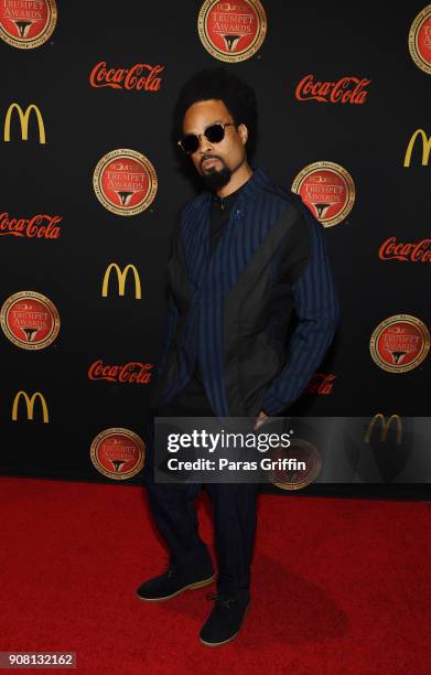 Recording artist Bilal attends the 26th Annual Trumpet Awards at Cobb Energy Performing Arts Center on January 20, 2018 in Atlanta, Georgia.