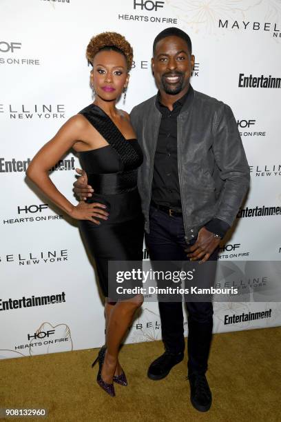 Ryan Michelle Bathe and Sterling K. Brown attend Entertainment Weekly's Screen Actors Guild Award Nominees Celebration sponsored by Maybelline New...