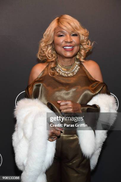 Evelyn Braxton attends "Faith Under Fire: The Antoinette Tuff Story" red carpet screening at Woodruff Arts Center on January 20, 2018 in Atlanta,...