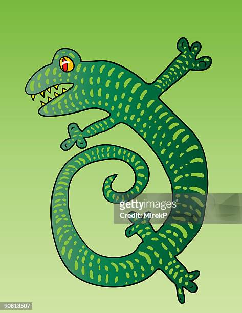 lizard - animal arm stock illustrations