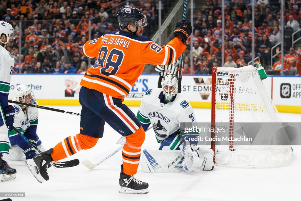 Vancouver Canucks v Edmonton Oilers