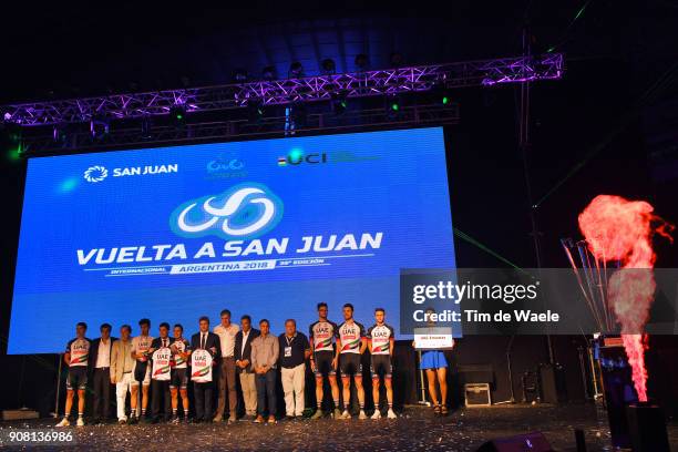 36th Tour of San Juan 2018 / Team Presentation Team UAE-Team Emirates / Jhon Darwin ATAPUMA / Anass AIT EL ABDIA / Filippo GANNA / Yousif MIRZA...