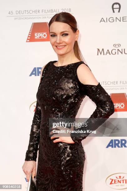 Martina Hill attends the German Film Ball 2018 at Hotel Bayerischer Hof on January 20, 2018 in Munich, Germany.