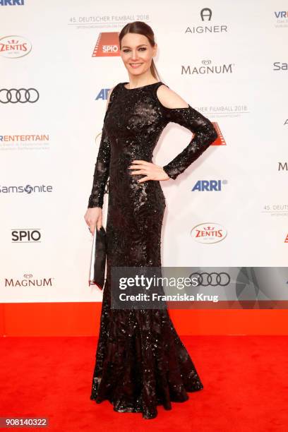 Martina Hill attends the German Film Ball 2018 at Hotel Bayerischer Hof on January 20, 2018 in Munich, Germany.