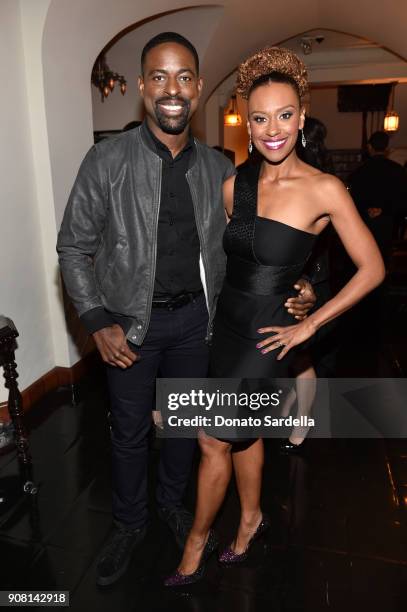 Sterling K. Brown and Ryan Michelle Bathe attend Entertainment Weekly's Screen Actors Guild Award Nominees Celebration sponsored by Maybelline New...