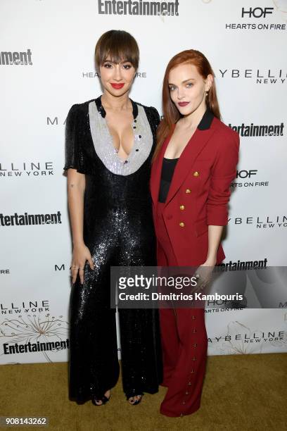 Jackie Cruz and Madeline Brewer attend Entertainment Weekly's Screen Actors Guild Award Nominees Celebration sponsored by Maybelline New York at...