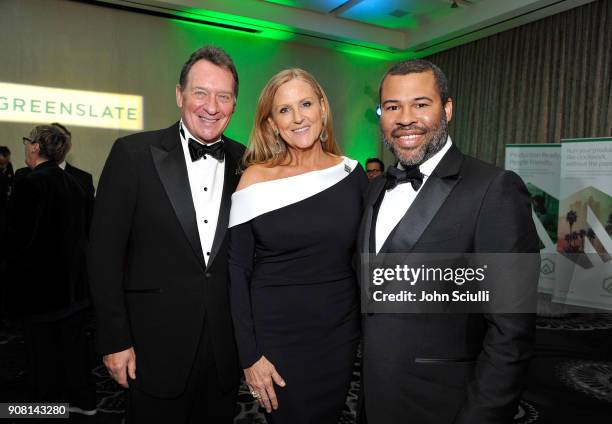 Presidents Gary Lucchesi, Lori McCreary and Jordan Peele attend the 29th Annual Producers Guild Awards supported by GreenSlate at The Beverly Hilton...