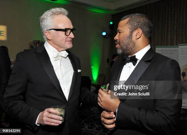 Bradley Whitford and Jordan Peele attend the 29th Annual Producers Guild Awards supported by GreenSlate at The Beverly Hilton Hotel on January 20,...