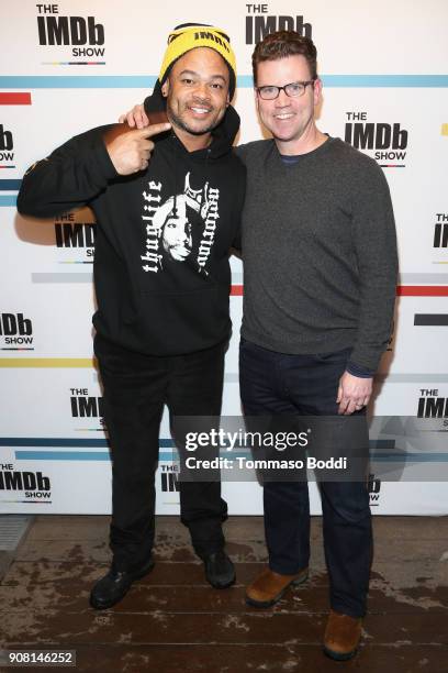 Director Anthony Hemingway and IMDb COO Rob Grady attend The IMDb Show Launch Party at The Sundance Film Festival on January 20, 2018 in Park City,...