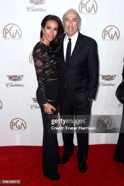 Nadine Barber and CEO of MGM Gary Barber attend the 29th Annual Producers Guild Awards at The Beverly Hilton Hotel on January 20, 2018 in Beverly...