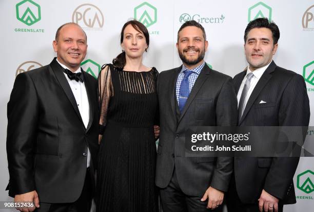 William Baker, Carissa Buffel, Kevin Matusow and William Hays attend the 29th Annual Producers Guild Awards supported by GreenSlate at The Beverly...