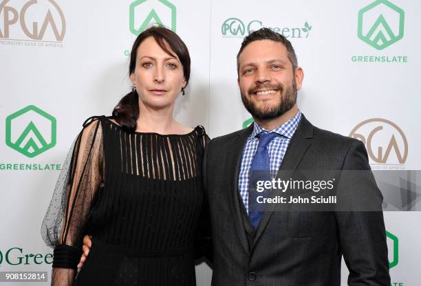 Carissa Buffel and Kevin Matusow attend the 29th Annual Producers Guild Awards supported by GreenSlate at The Beverly Hilton Hotel on January 20,...