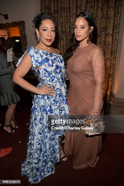Selenis Leyva and Dascha Polanco attend Entertainment Weekly's Screen Actors Guild Award Nominees Celebration sponsored by Maybelline New York at...